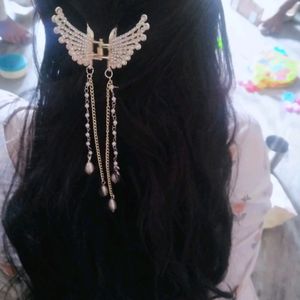 Korean Hair Claw Beaded