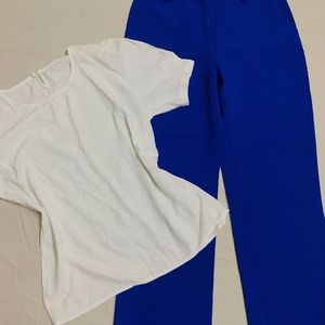 Blue Unused Pant With Top