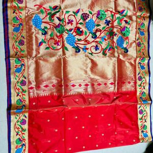 New Paithani Saree With Blouse Piece