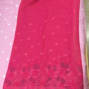 Half Net Saree With blouse