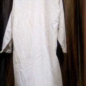 Mens White Plain Kurta