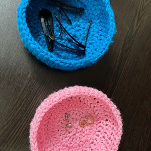 Crochet Basket For Accessories