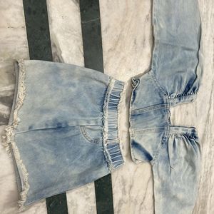 Jeans Co-ord Set For 2-4 Years Girl