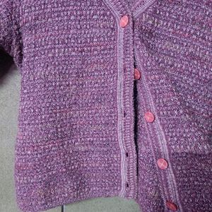 Mauve Beautiful Korean Cardigan