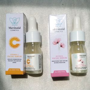 Mermaid Retinol And Vitamin C Serum Combo