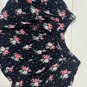 Cute Floral Print H&M Skirt