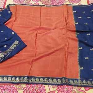 Good Condition Mysoore Silk Saree For Sale