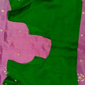 Zardoji Maggam Work Design Saree