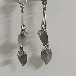 2 Earrings Copper And Silver Color Earring