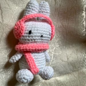 Crochet Small Miffy Plush With Scarf