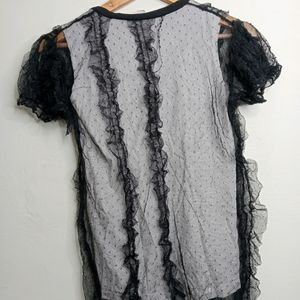 Black And White Casual Top (Girl' s)