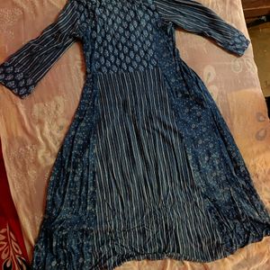 30rs Off🚚 Indya Blue Printed Kurta (Women's)