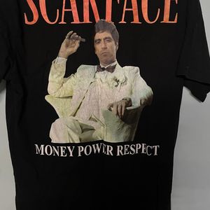 Scarface MONEY POWER RESPECT H&M Black T-shirt