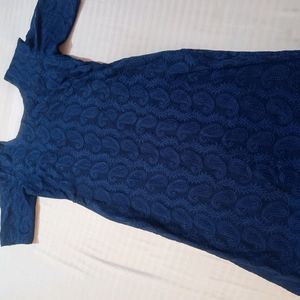 Blue Chicken Karo Kurti Beautiful