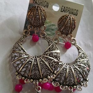 Beauty Full Rani Pink Earrings