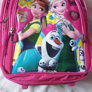 Trolly school bag for girls