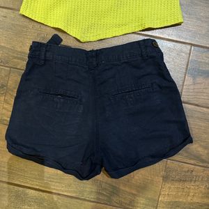 Navy Blue Cargo Shorts H&M