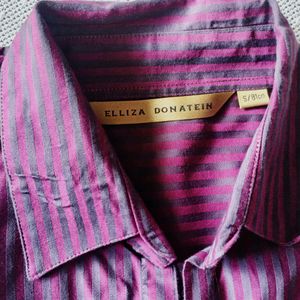 Elliza Donatein Purple Shirt