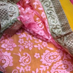 Beautiful Haldi Colour Saree