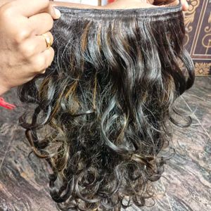 Brown Curly Hair Extension.