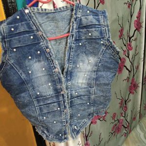 Jeans Shirt And Balejar Cotton Partywear Dress