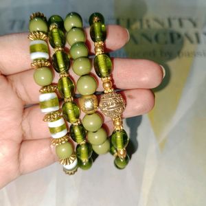 4pcs GREEN EVIL EYE FASHION BRACELETS