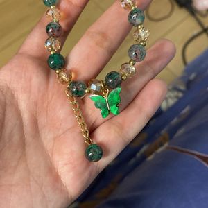 Green Butterfly Bracelet