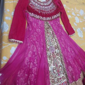 very beautiful elegant look heavy gown party wear