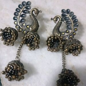 A Peacock Earring