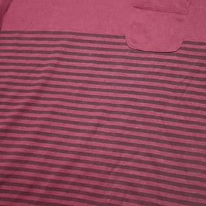 Maroon T Shirt For Men, Medium Size,