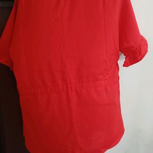 Red Shirt Style Top