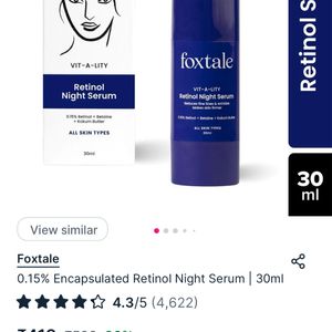 Foxtale Retinol Serum