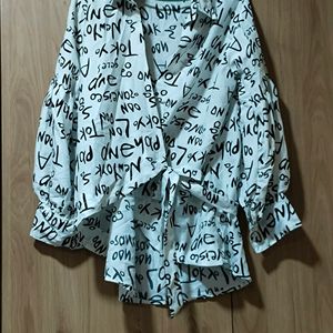 ZARA WRAP UP SHIRT