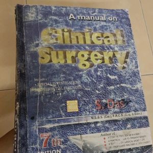 A Manual On Clinical Surgery By S Das