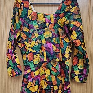 Stitched Multicolour Kurti