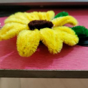 Handmade Sunflower Keychain