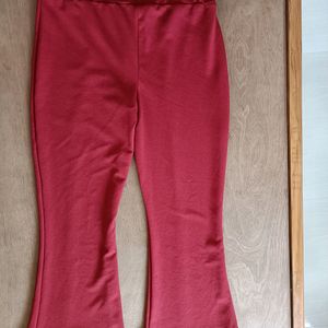 🍒 Red Bootcut Pant Women