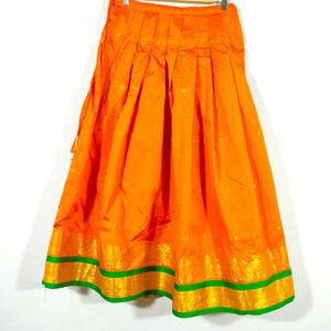 Orange And Green  Lehenga Sets (Women's)