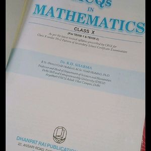 RD SHARMA MATHS BOOK 📚 FIR CLASS10TH MCQ.📖👍🔝