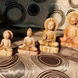 4 Buddha Showpiece Set (Marble)