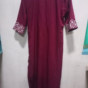 Purple Straight Kurta