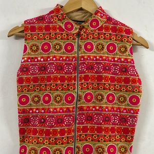 Multicoloured Ethnic Short Jacket