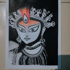 Durga Maa Orignal Hand Made Portrait