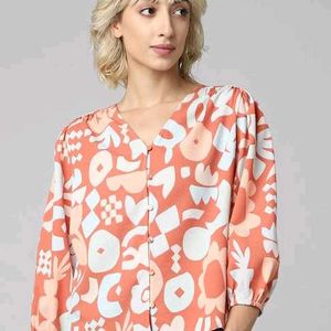 ONLY Abstract Print Top