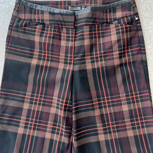 Checked Trousers-women