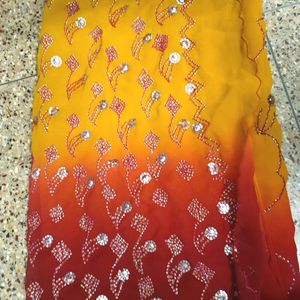 Price Drop 🔥Designer Sequins Saree Multicolour