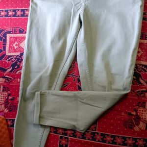 DNMX Light Green Mom Fit jeans For Women