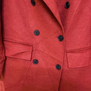 Maroon Trench Coat