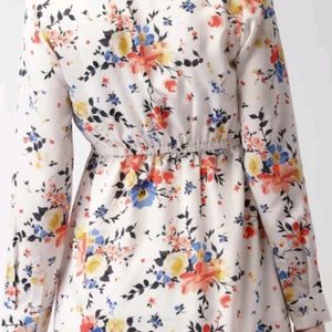 Mast And Harbour Women White Printed Shirt Dress