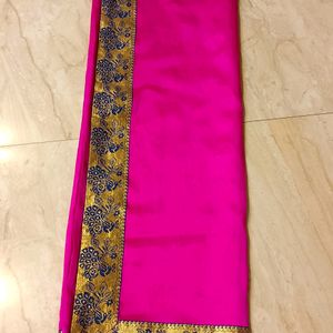 Saree ,Casual Formal ,Rose Colour Offer Fast